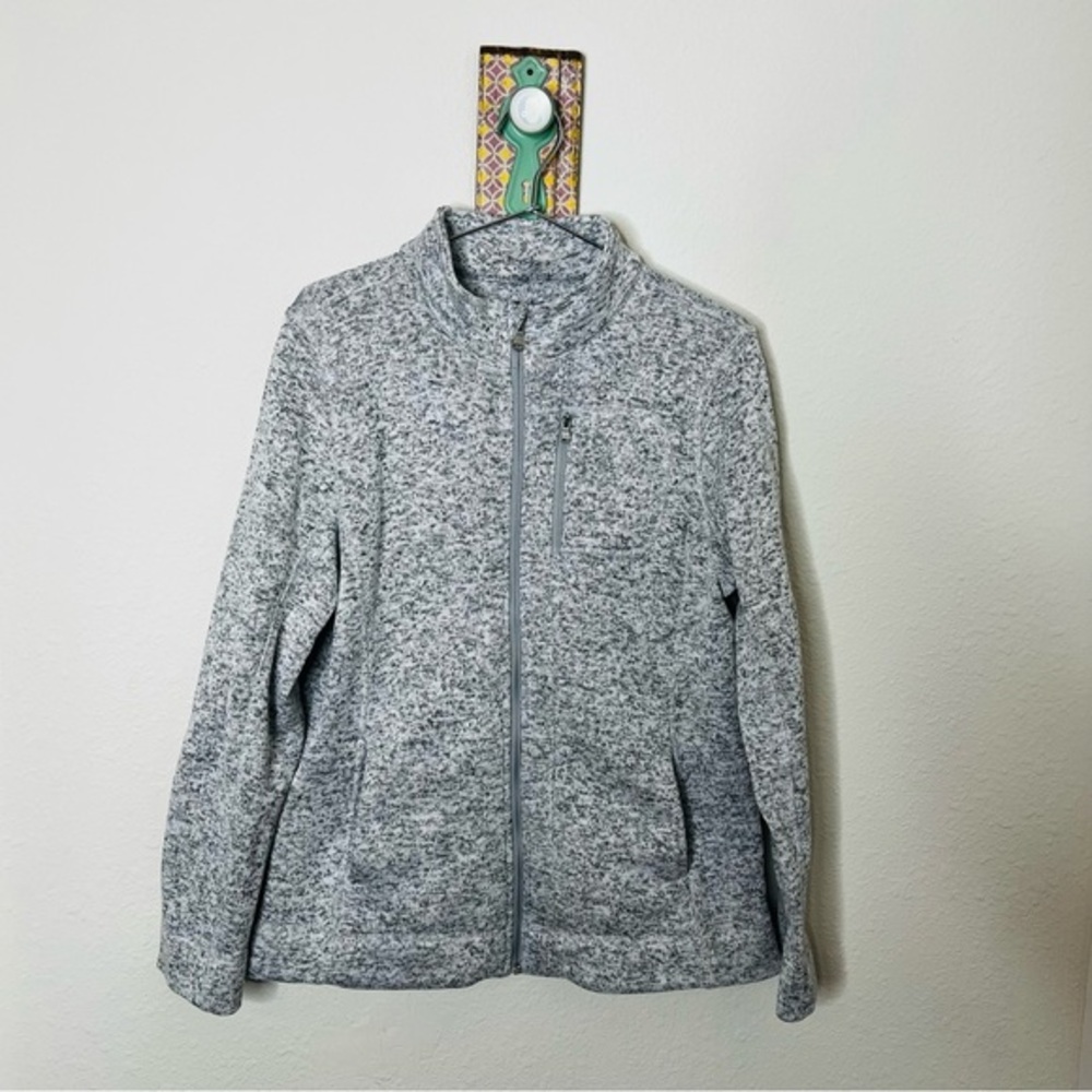 Marc New York Zip Up Heather Gray Utility Jacket